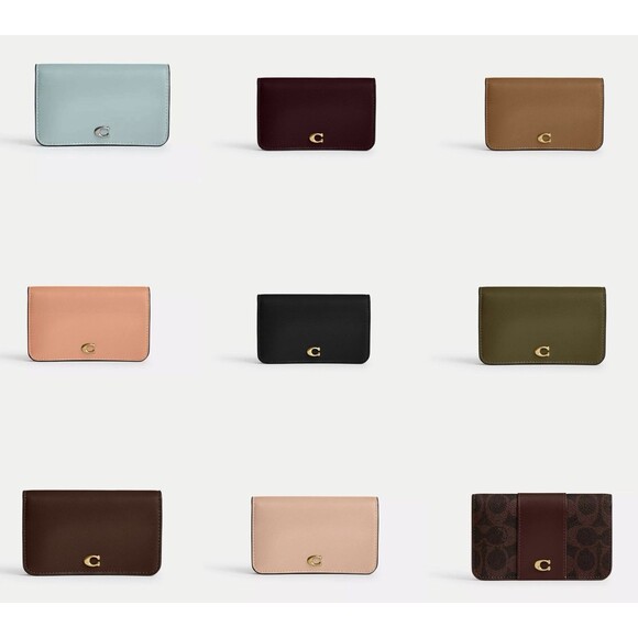 Coach Women's Essential Slim Card Case Various Colors NWT - Picture 1 of 6